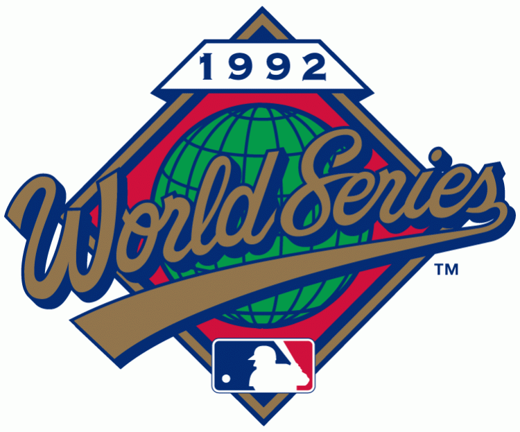 MLB World Series 1992 Primary Logo iron on transfers for clothing